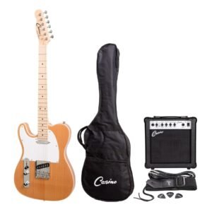 Casino CJD-TLL-NGL TL series Left Handed Electric Guitar Set and 15 Watt Amplifier Pack