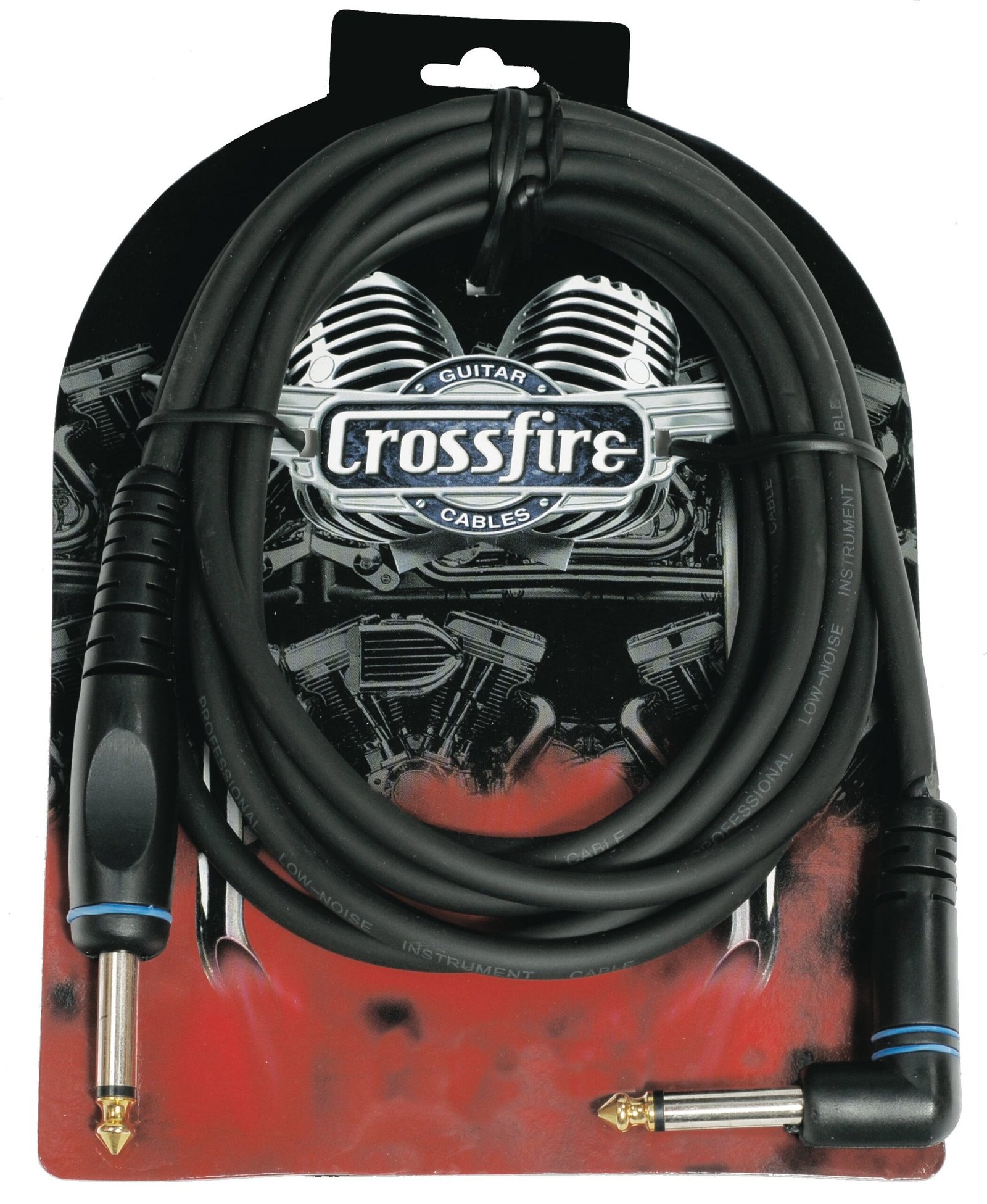Crosssfire CGC-MP2 10' / 3 Metre Instrument Cable with Straight Moulded Jacks