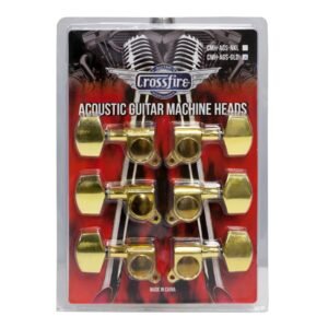 Crossfire CMH-AGS-GLD Acoustic Guitar Machine Head Set