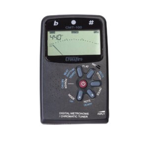Crossfire CMT-100-BLK Digital Metronome and Chromatic Tuner