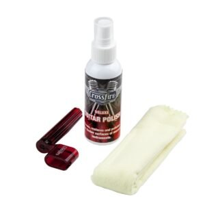 Crossfire CFPS-1 Guitar Polish Kit (Polish, Polish Cloth & String Winder)