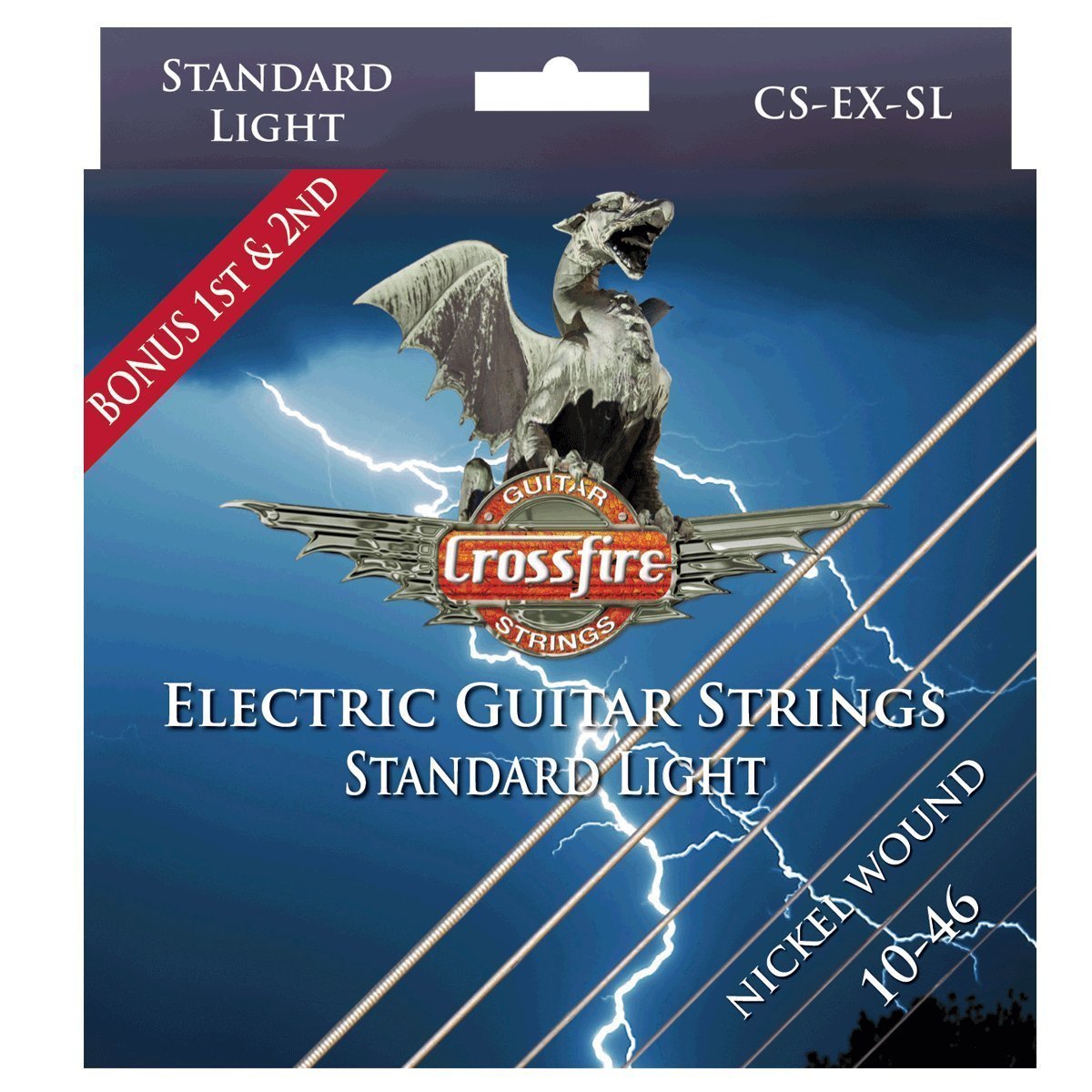 Crossfire CS-EX-SL Premium 'Standard Light' Electric Guitar Strings (10-46)