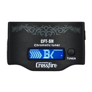 Crossfire CFT-SH-BLK Sound-Hole Mounted Chromatic Tuner with In-Built Mic