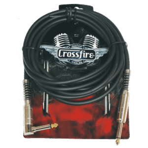 Crosssfire CGC-MP2 10' / 3 Metre Instrument Cable with Straight-Angle Metal Jacks