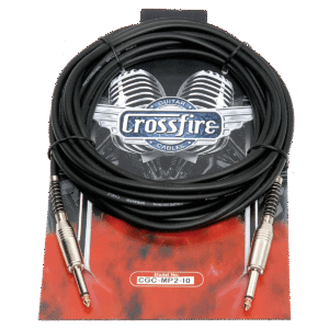 Crosssfire CGC-MP2 10' / 3 Metre Instrument Cable with Straight Metal Jacks