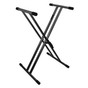 Crown KS-020 Deluxe Heavy Duty X-Style Double Braced Height Adjustable Keyboard Stand